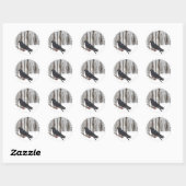Sticker Rond Pigeon (Feuille)