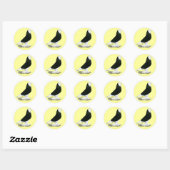 Sticker Rond Pigeon de l'ouest (Feuille)