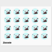 Sticker Rond Pigeons Mating : Censuré ! (Feuille)