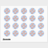 Sticker Rond piges volantes (Feuille)