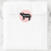 Sticker Rond Piggy Maman (Sac)