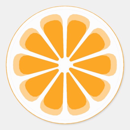 Sticker Rond pignon orange (Devant)