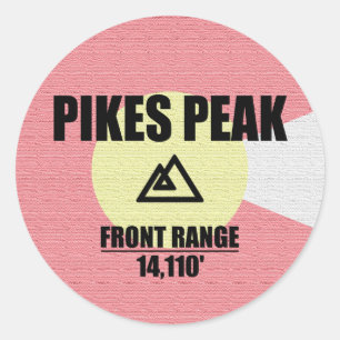 Sticker Rond Pikes Peak