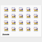 Sticker Rond Pilates amusants (Feuille)