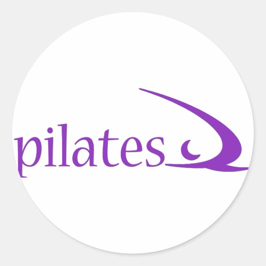 Sticker Rond Pilates Design ! (Devant)