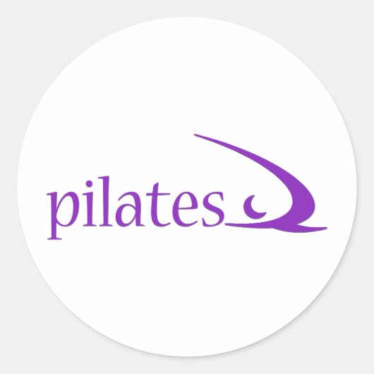 Sticker Rond Pilates Design ! (Devant)