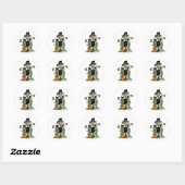 Sticker Rond Pilgrim Scarecrow (Feuille)
