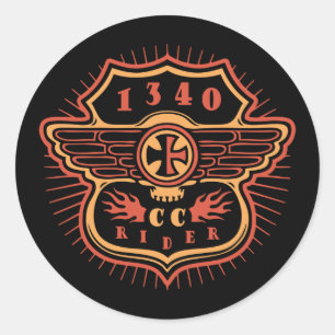 Sticker Rond Pilote 1340cc