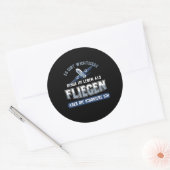 Sticker Rond Pilote Aircraft Flight Planes (Enveloppe)