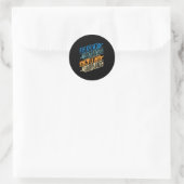 Sticker Rond Pilote-Aviateur amusant - Distrait par les avions (Sac)