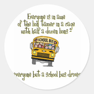 Sticker Rond Pilote de bus