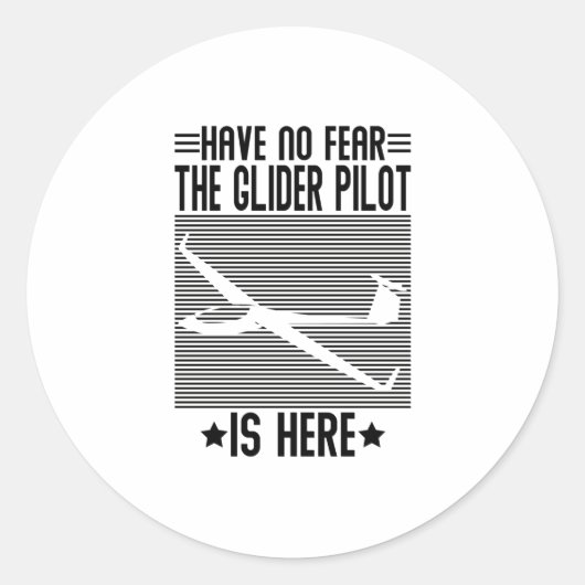Sticker Rond Pilote de glissières | Glide Thermals Hobby Cadeau (Devant)