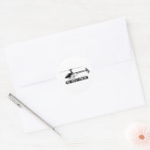 Sticker Rond Pilote d'hélicoptère RC (Enveloppe)