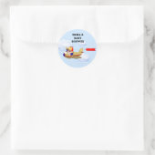 Sticker Rond Pilote pour bébé (Sac)