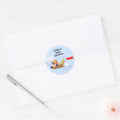 Sticker Rond Pilote pour bébé (Enveloppe)