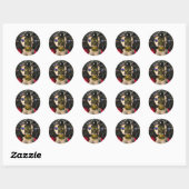 Sticker Rond PILOTE SPACESHIP ANDROID XENIA, Science-fiction (Feuille)