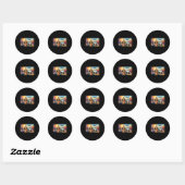 Sticker Rond Pilotes Noirs Rétro Histoire des Noirs Seconde Gue (Feuille)