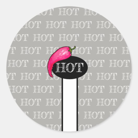 Sticker Rond Piment (Devant)