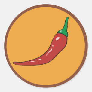 Sticker Rond piment. épices