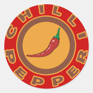 Sticker Rond piment. épices