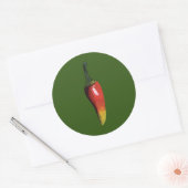 Sticker Rond Piments chauds, piment (Enveloppe)