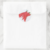 Sticker Rond Piments piment chauds rouges (Sac)