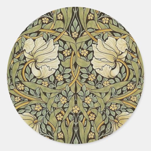 Sticker Rond Pimpernel William Morris (Devant)