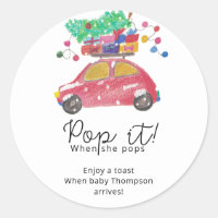 Pin arbre sur voiture rouge Pop it