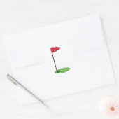 Sticker Rond Pin de golf (Enveloppe)