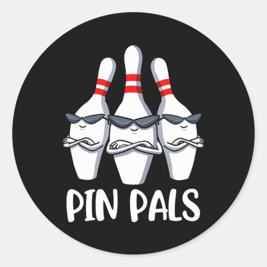 Sticker Rond Pin Pals Bowling (Devant)