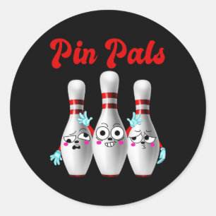 Sticker Rond Pin Pals Chemise De Bowling Cute Pour Hommes Femme