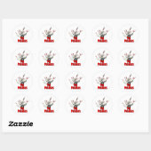 Sticker Rond Pin Pushers Bowling (Feuille)