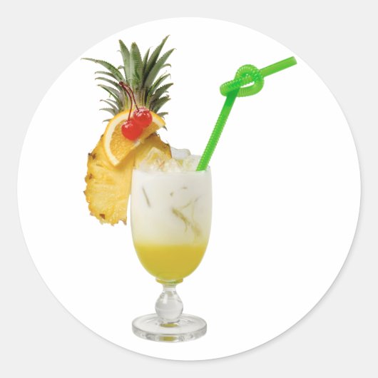Sticker Rond Pina Colada (Devant)