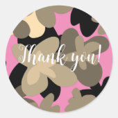 Sticker Rond Pincé floral (Devant)