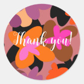 Sticker Rond Pincé floral (Devant)