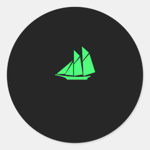 Sticker Rond Pince Ocean Glow_Green