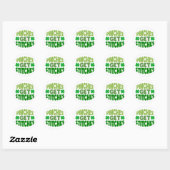 Sticker Rond Pinches Obtenir des pointes 🍀 😆 (Feuille)