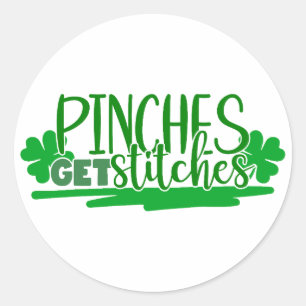 Sticker Rond Pinches Obtenir des pointes 🍀