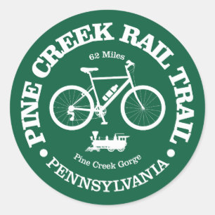 Sticker Rond Pine Creek Rail Trail (cyclisme)