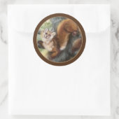 Sticker Rond Pine Marten (Sac)