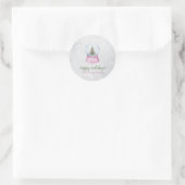 Sticker Rond Pine Tree Globe Snow Holiday   (Sac)