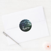 Sticker Rond Pine Tree & Lights Soirée d'hiver Mariage Faveur (Enveloppe)
