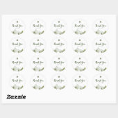 Sticker Rond Pine Tree Rustic Adventure Baby shower (Feuille)