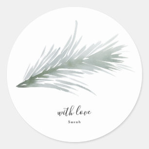 Sticker rond Pine Wreath Noël