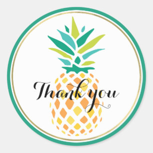 Sticker Rond Pineapple
