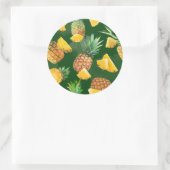 Sticker Rond Pineapple Pattern 9 (Sac)