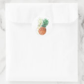 Sticker Rond Pineapple, watercolor. (Sac)