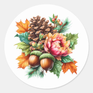 Sticker Rond Pinecone