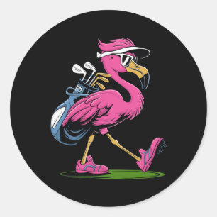 Sticker Rond Ping Flamingo Lunettes de soleil de golf Femme Dam