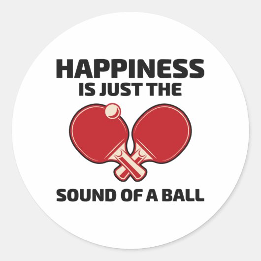 Sticker Rond Ping-pong de ping-pong Jeux (Devant)